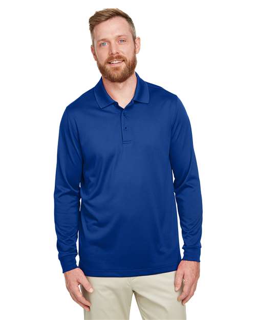 Men's Advantage Snag Protection Plus IL Long Sleeve Polo - - 13907 True Royal 214B9 6-6.9 oz AB Exclusive Brands Antimicrobial CA New ab Harriton Long Sleeves M348L Mens & Unisex Moisture-Management New AB Performance Polos Polos & Knits Polyester - 100% S&S Exclusive Brands Side Seams Snag Resistant Sport Shirts Sun/UV Protection Tops