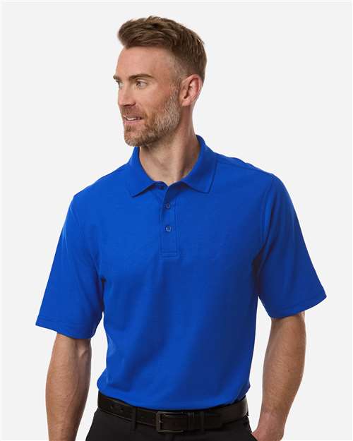 Men's Tall Maverick CVC Pique Polo - - 13914 True Royal 186B9 5-5.9 oz AB Exclusive Brands Apparel CA New ab Cotton Harriton M105T Mens & Unisex New AB Pique Polos Polos & Knits Polyester Short Sleeves Sport Shirts Sun/UV Protection Tear Away Tops