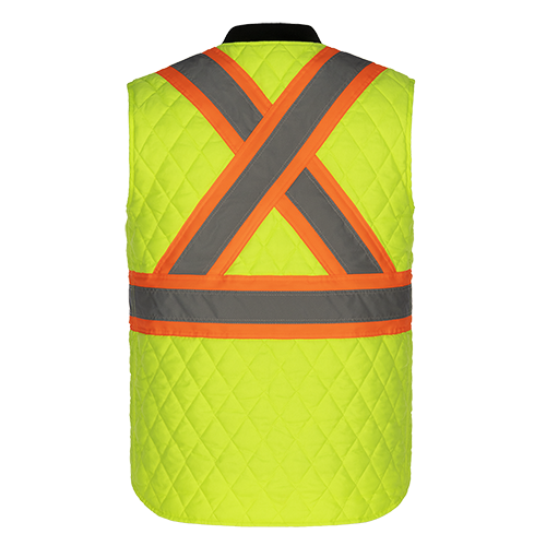 L01225 - Mack - Hi-Vis Quilted Vest 1225 adult CX2 Hi-Vis mens