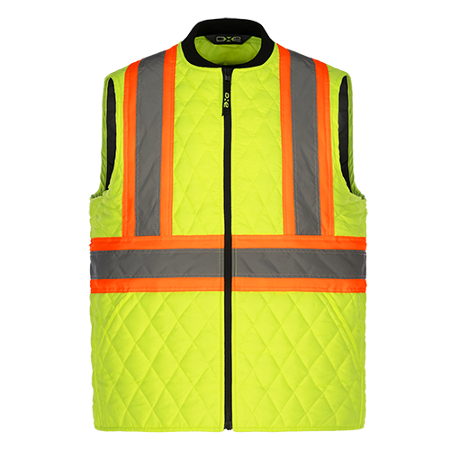 L01225 - Mack - Hi-Vis Quilted Vest Hi-Vis Yellow 1225 adult CX2 Hi-Vis mens