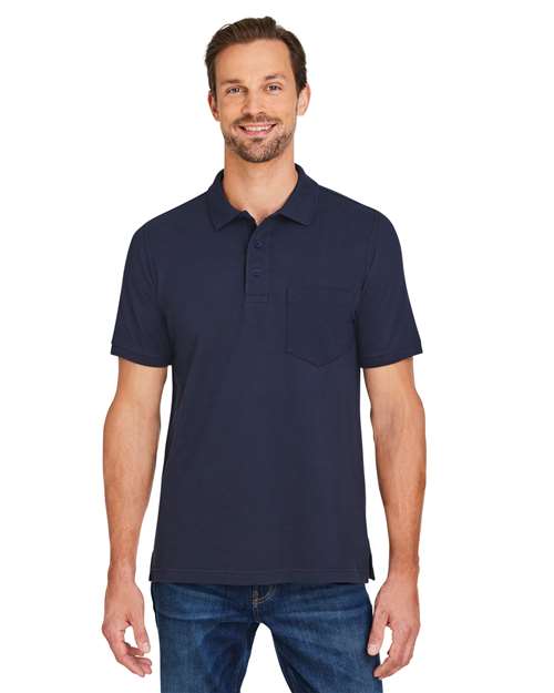 Men's Valiant Cotton Snag Protect Pocket Polo - - 13921 Dark Navy 194B9 6-6.9 oz AB Exclusive Brands CA New ab Cotton - 100% Explore Industrial & Workwear Explore Industrial & Workwear - In the Field Harriton M205P Mens & Unisex New AB Pique Pockets Polos Polos & Knits Short Sleeves Snag Resistant Sport Shirts Tops