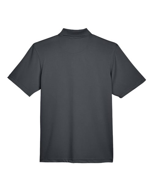 Harriton M345, Men's Advantage Snag Protection Plus Il Snap Placket Polo, Dark Charcoal