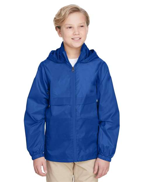 Youth Zone Protect Lightweight Jacket - - 13927 Sport Royal 730D9 AB Exclusive Brands Activewear Back to School 2025 CA CA New ab Explore Corporate Explore Corporate Gifting & Incentives Explore Corporate Gifting - Budget Friendly Full-Zips Hooded Jackets New AB Outerwear Polyester - 100% S&S Exclusive Brands Safety Team 365 TT73Y Water Resistant Youth Zips