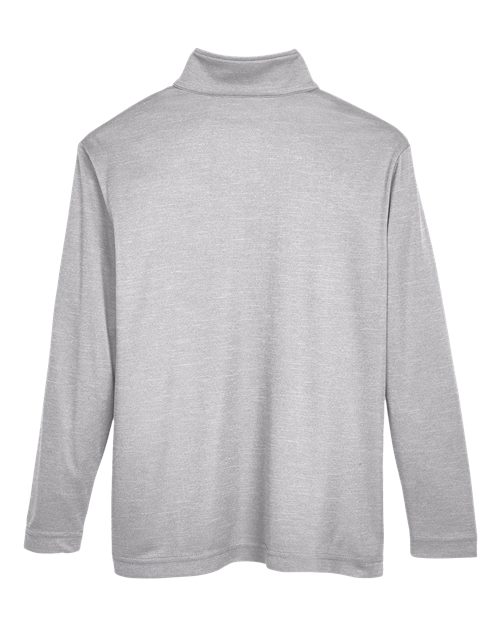 Team 365 TT31HY, Youth Zone Sonic Heather Performance Quarter-zip Pullover, Athletic Heather
