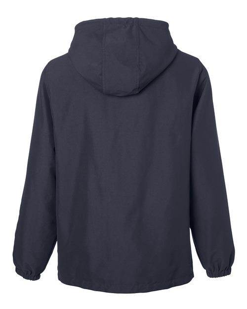 Harriton M73, Unisex Flex Twill Hooded Jacket, Dark Charcoal