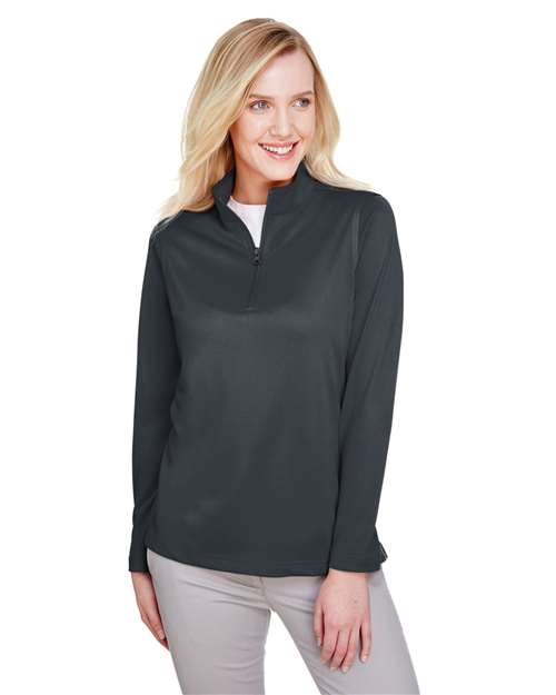 Women's Advantage Snag Protection Plus Quarter-Zip Pullover - - 13933 Dark Charcoal 289B9 6-6.9 oz AB Exclusive Brands Antimicrobial CA New ab Everyday Hero Uniforming Harriton Knit Long Sleeves M748W Moisture-Management New AB Performance Polos & Knits Polyester - 100% Pullovers Quarter-Zips S&S Exclusive Brands Snag Resistant Sun/UV Protection Tops Womens Workwear Zips