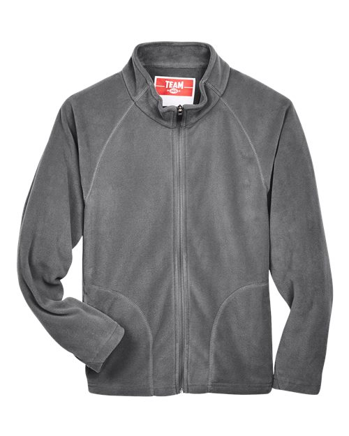 Team 365 TT90Y, Youth Campus Microfleece Jacket, Sport Graphite