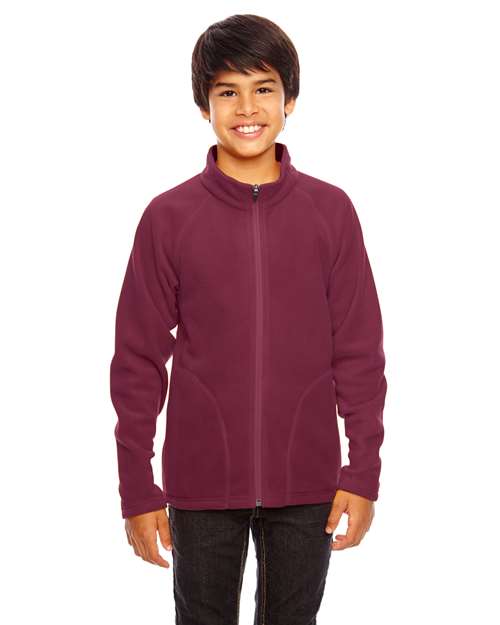 Youth Campus Microfleece Jacket - - 13944 Sport Maroon 754D9 AB Exclusive Brands Activewear CA New ab Explore Resort & Gift Explore Resort & Gift Gift Shops Explore Resort & Gift Shops Fall & Winter Full-Zips Jackets New AB Outerwear S&S Deep Deals S&S Exclusive Brands Team 365 TT90Y Youth Zips