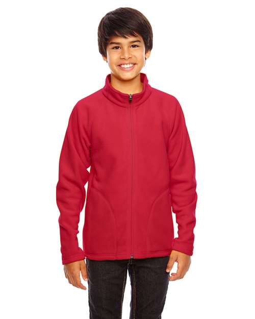 Youth Campus Microfleece Jacket - - 13944 Sport Red 754D9 AB Exclusive Brands Activewear CA New ab Explore Resort & Gift Explore Resort & Gift Gift Shops Explore Resort & Gift Shops Fall & Winter Full-Zips Jackets New AB Outerwear S&S Deep Deals S&S Exclusive Brands Team 365 TT90Y Youth Zips