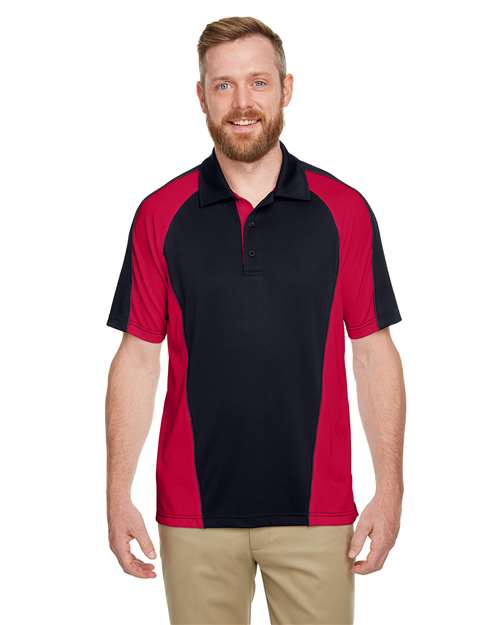 Men's Advantage Snag Protection Plus IL Colorblock Polo - - 13951 Black Red Dark Charcoal 224B9 6-6.9 oz AB Exclusive Brands Antimicrobial CA New ab Harriton M385 Mens & Unisex Moisture-Management New AB Performance Polos Polos & Knits Polyester - 100% S&S Exclusive Brands Short Sleeves Side Seams Snag Resistant Sport Shirts Sun/UV Protection Tops