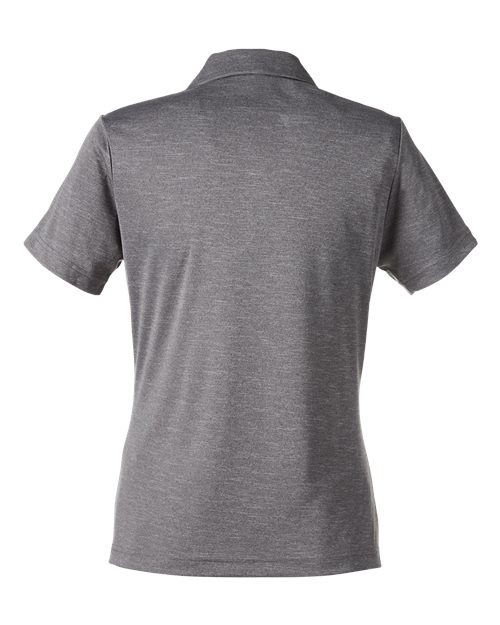 Team 365 TT51HW, Women's Zone Sonic Heather Performance Polo, Dark Grey Heather