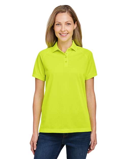 Women's Charge Snag and Soil Protect Polo - - 13954 Safety Yellow 198B9 4-4.9 oz AB Exclusive Brands Antimicrobial CA New ab Harriton M208W Moisture-Management New AB Pique Polos Polos & Knits Polyester - 100% S&S Exclusive Brands Safety Short Sleeves Snag Resistant Sport Shirts Stain Resistant Tops Womens