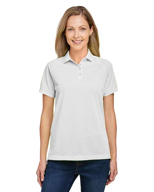 Women's Charge Snag and Soil Protect Polo - - 13954 White 198B9 4-4.9 oz AB Exclusive Brands Antimicrobial CA New ab Harriton M208W Moisture-Management New AB Pique Polos Polos & Knits Polyester - 100% S&S Exclusive Brands Safety Short Sleeves Snag Resistant Sport Shirts Stain Resistant Tops Womens