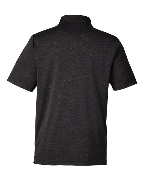 Team 365 TT51H, Men's Zone Sonic Heather Performance Polo, Black Heather