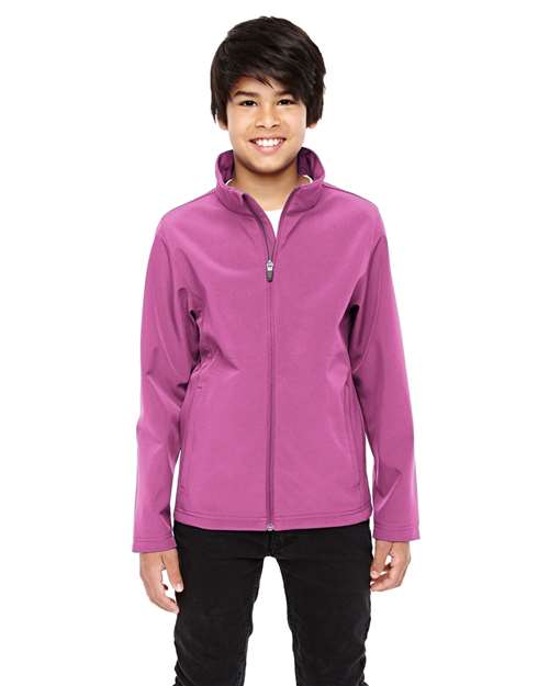 Youth Leader Soft Shell Jacket - - 13980 Sport Charity Pink 744D9 AB Exclusive Brands Activewear CA New ab Full-Zips Jackets New AB Outerwear S&S Deep Deals S&S Exclusive Brands Safety Spandex Team 365 TT80Y Youth Zips