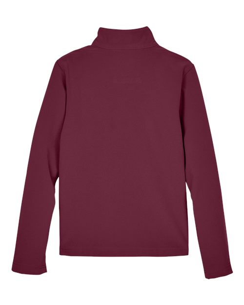 Team 365 TT80Y, Youth Leader Soft Shell Jacket, Sport Maroon