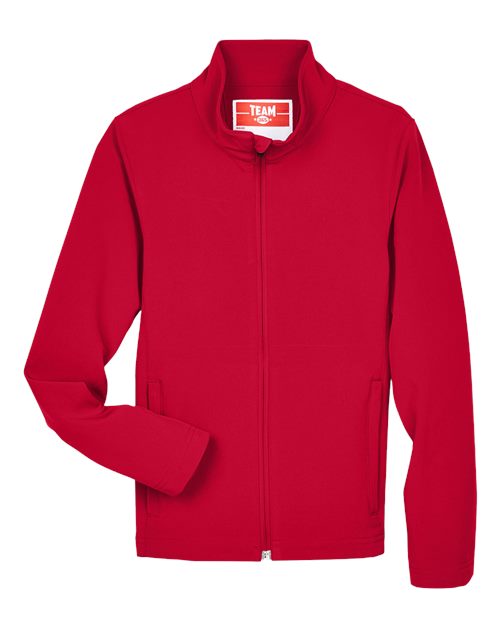 Team 365 TT80Y, Youth Leader Soft Shell Jacket, Sport Red