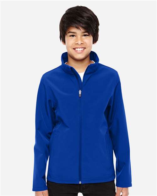 Team 365 TT80Y, Youth Leader Soft Shell Jacket, Sport Royal
