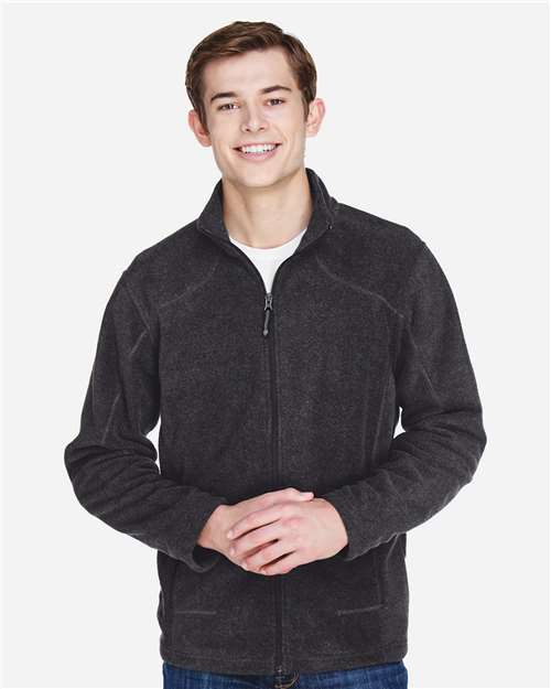 Men's Voyage Fleece Jacket - - 14060 Heather Charcoal 142D3 88172 AB Exclusive Brands CA New ab Full-Zips Jackets Mens & Unisex New AB North End Outerwear Performance S&S Deep Deals Zips