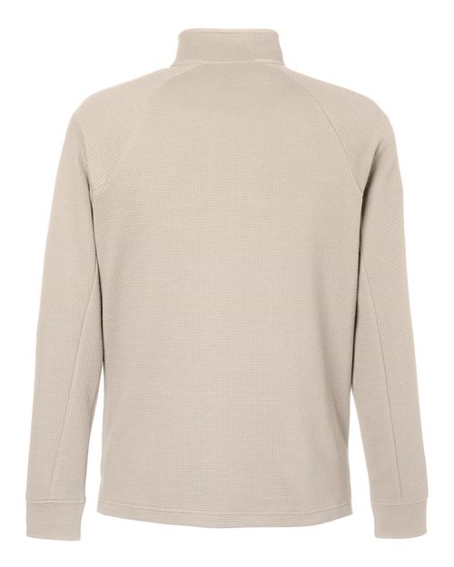 North End NE200, Men's Rhythm Waffle Quarter-zip Pullover, Oatmeal