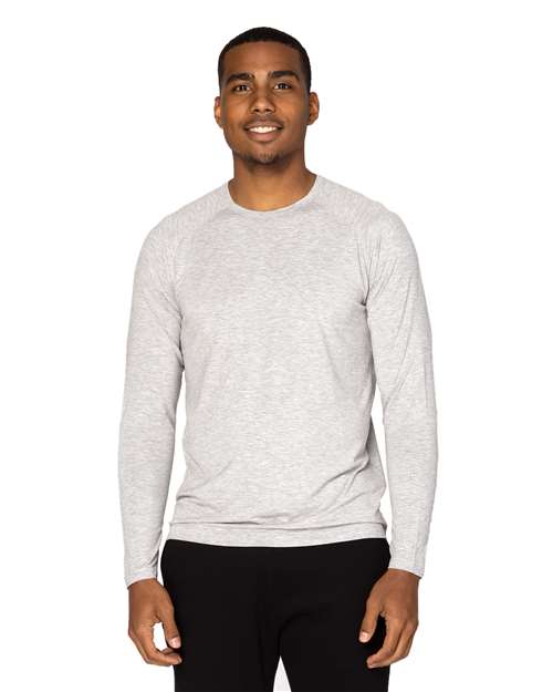 Unisex Impact Long-Sleeve T-Shirt - - 14096 Heather Grey 382LS 5-5.9 oz 798E0 CA New ab Crewneck Long Sleeves Mens & Unisex New AB Raglans Sustainable Styles T-Shirts T-Shirts - Long Sleeve Threadfast Apparel Tops