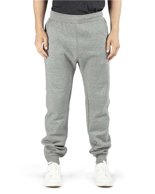Unisex Ultimate Sweatpants - - 14104 Heather Grey 320P 790E0 8-8.9 oz Bottoms CA New ab Classic & Joggers Cotton Drawstring Fleece Mens & Unisex New AB Pants Pockets Polyester Recycled Sustainable Manufacturing Sustainable Materials Sustainable Styles Sweatpants the edit fall fleece 2025 Threadfast Apparel