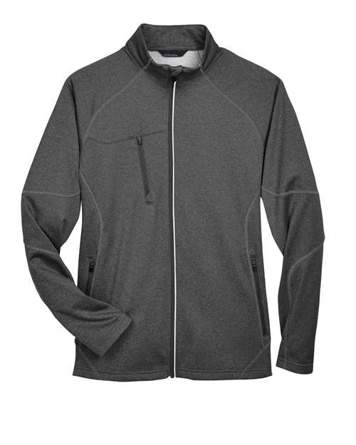 North End 88174, Men's Gravity Performance Fleece Jacket, Carbon Heather