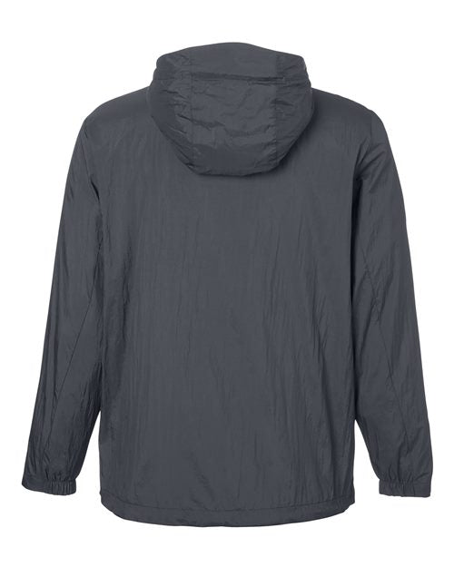 North End NE810, Men's Aura Lightweight Packable Anorak, Carbon/ Black