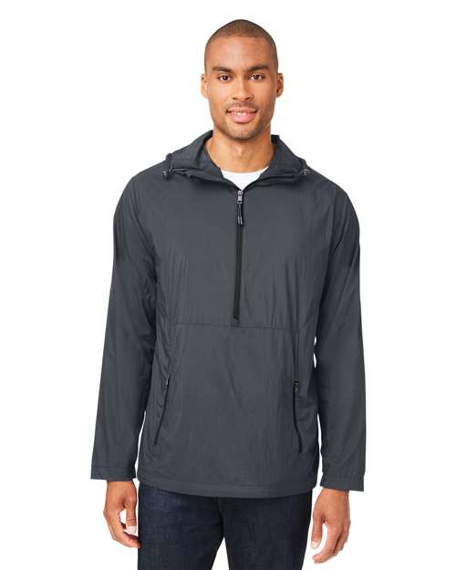 Men's Aura Lightweight Packable Anorak - - 14114 Carbon Black 213D3 AB Exclusive Brands CA New ab Explore School & Team Fitness & Wellness Fitness & Wellness Outdoor Enthusiast Fitness & Wellness Physical Fitness Jackets Mens & Unisex NE810 New New AB North End Nylon Outerwear Packables Pullovers Quarter-Zips Rain Coats Recycled Resort & Gift Resort & Gift Gift Shops Resort & Gift Shops Spring & Summer School & Team - Bookstore & Greek Life School & Team - Spirit Wear Zips