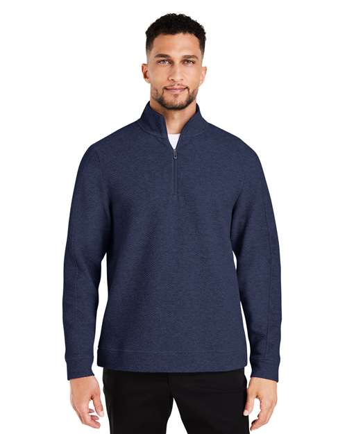 Men's Spirit Textured Quarter-Zip Pullover - - 14140 Classic Navy Heather 2025 Fleece Guide 2025 Fleece Guide Retail 2025 Fleece Guide Retail - Quarter-Zips 207D3 8-8.9 oz AB Exclusive Brands Activewear CA New ab Cotton Fitness & Wellness Fitness & Wellness Fitness Studio & Athleisure Fitness & Wellness Physical Fitness Long Sleeves Mens & Unisex NE725 New AB North End Polos & Knits Polyester Pullovers Quarter-Zips Socially Conscious Manufacturing Spandex Sustainable Materials Sustainable Styles Tops Zips