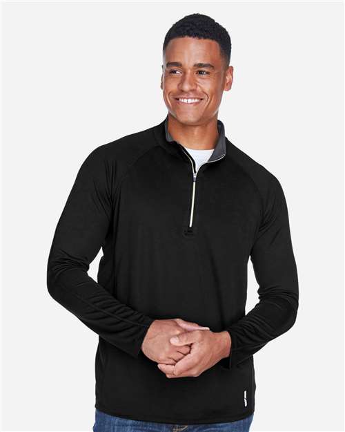 Men's Radar Performance Quarter-Zip Pullover - - 14152 Black 147D3 4-4.9 oz 88187 AB Exclusive Brands Activewear Antimicrobial CA New ab Industrial & Workwear Industrial & Workwear - Office Long Sleeves Mens & Unisex Moisture-Management New AB North End Performance Polos & Knits Polyester - 100% Pullovers Quarter-Zips S&S Exclusive Brands Sun/UV Protection Tops Zips