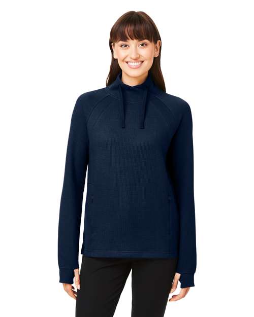 Women's Rhythm Waffle Cross-Neck Pullover -  - 14153