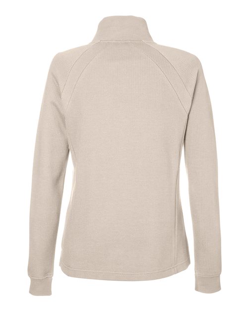 North End NE200W, Women's Rhythm Waffle Cross-neck Pullover, Oatmeal