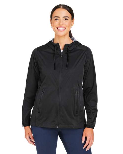Women's Network Lightweight Jacket - - 14162 Black Heather 212D3 AB Exclusive Brands CA New ab Camps Full-Zips Jackets NE75W New AB North End Outerwear Recycled Spandex Summer Style Guide 2024 - Camps Sustainable Materials Womens Zips