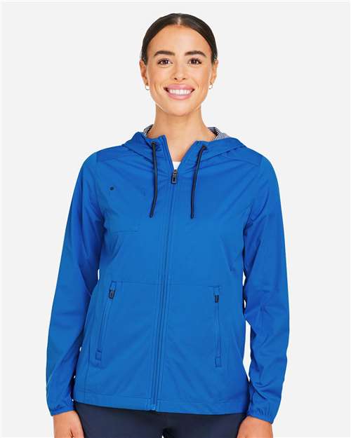 North End NE75W, Women's Network Lightweight Jacket, Light Nautical Blue Heather