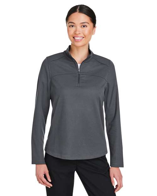 Women's Express Tech Performance Pique Quarter-Zip Pullover - - 14167 Carbon 177D3 AB Exclusive Brands CA New ab Jackets NE412W New AB North End Performance Polyester - 100% Pullovers Quarter-Zips Recycled S&S Exclusive Brands Sustainable Manufacturing Sustainable Materials Sustainable Styles Thermals Tops Womens Zips