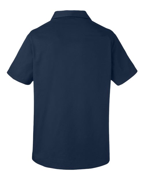 Harriton M585W, Women's Advantage Il Short Sleeve Dress Shirt, Dark Navy