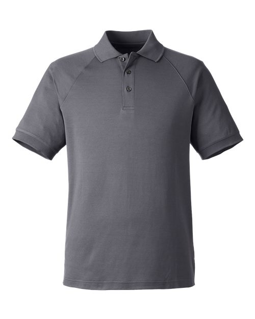 Harriton M208, Men's Charge Snag And Soil Protect Polo, Dark Charcoal