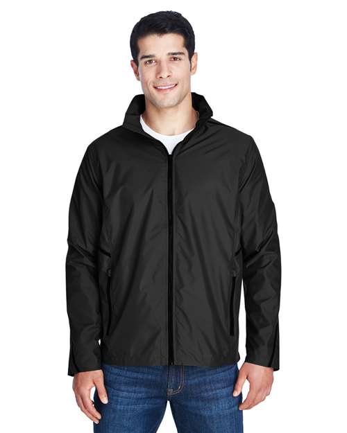 Unisex Conquest Jacket with Mesh Lining - - 14178 Black 726D9 AB Exclusive Brands Activewear CA New ab Full-Zips Hooded Jackets Mens & Unisex New AB Nylon Outerwear Performance S&S Exclusive Brands Team 365 TT70 Zips