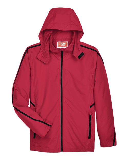 Team 365 TT70, Unisex Conquest Jacket With Mesh Lining, Sport Red