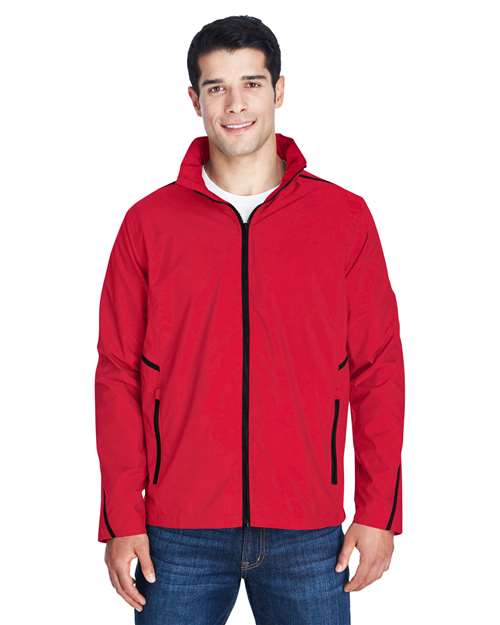 Unisex Conquest Jacket with Mesh Lining - - 14178 Sport Red 726D9 AB Exclusive Brands Activewear CA New ab Full-Zips Hooded Jackets Mens & Unisex New AB Nylon Outerwear Performance S&S Exclusive Brands Team 365 TT70 Zips