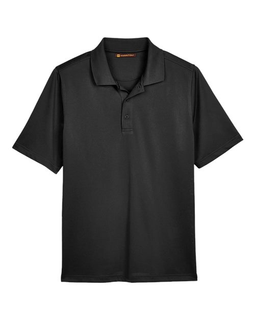 Harriton M348T, Men's Tall Advantage Snag Protection Plus Il Polo, Black