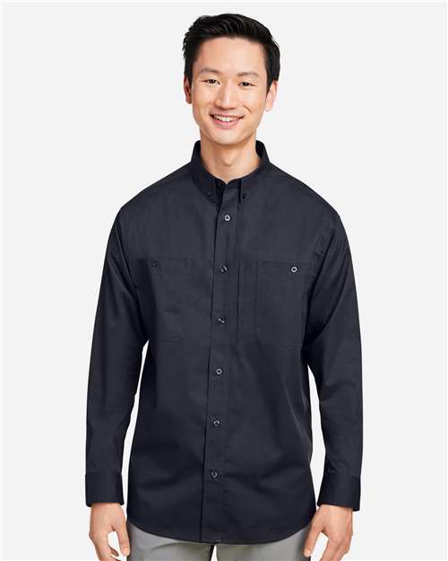 Harriton M585L, Men's Advantage Il Workshirt, Black
