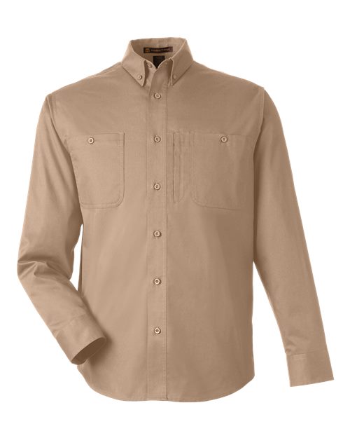 Harriton M585L, Men's Advantage Il Workshirt, Khaki
