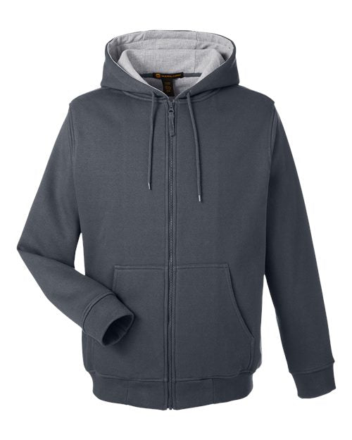Harriton M711T, Unisex Tall Climabloc Lined Heavyweight Hooded Sweatshirt, Dark Charcoal
