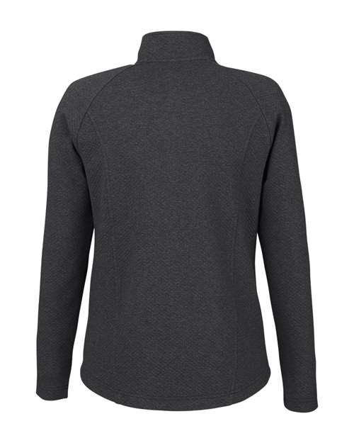 North End NE727W, Women's Spirit Textured Full-zip, Black Heather