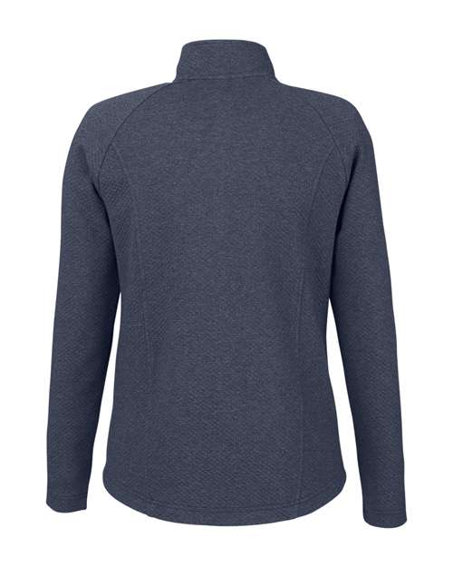 North End NE727W, Women's Spirit Textured Full-zip, Classic Navy Heather
