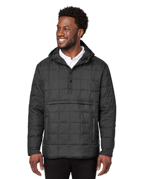 Unisex Aura Packable Anorak - - 14294 Black 206D3 AB Exclusive Brands CA New ab Jackets Mens & Unisex NE722 New AB North End Nylon Outerwear Packables Recycled S&S Deep Deals Water Resistant