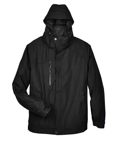 North End 88178, Men's Caprice 3-in-1 Jacket With Soft Shell Liner, Black