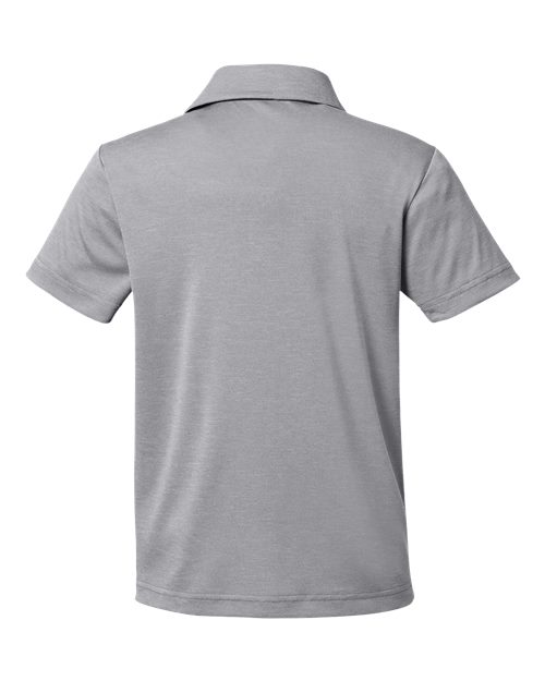 Team 365 TT51HY, Youth Zone Sonic Heather Performance Polo, Athletic Heather